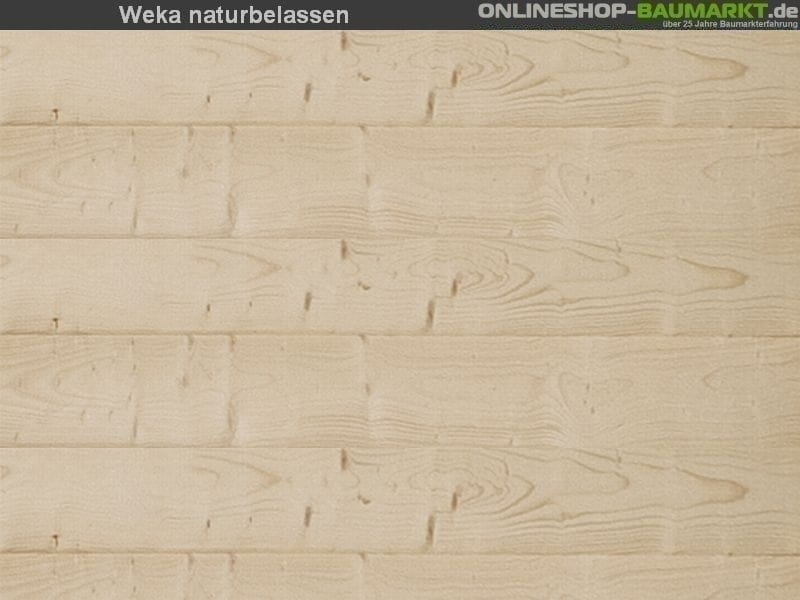 Weka Schleppdach 19 mm 80 x 200 cm natur