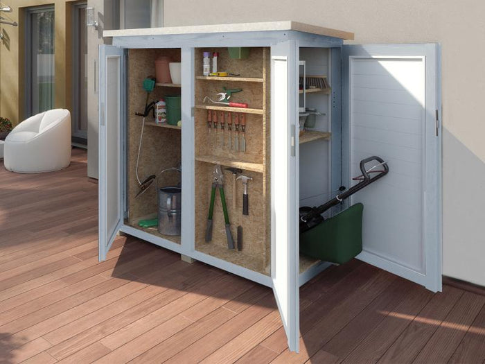Weka Terrassenschrank Garten [Q] Teras grau