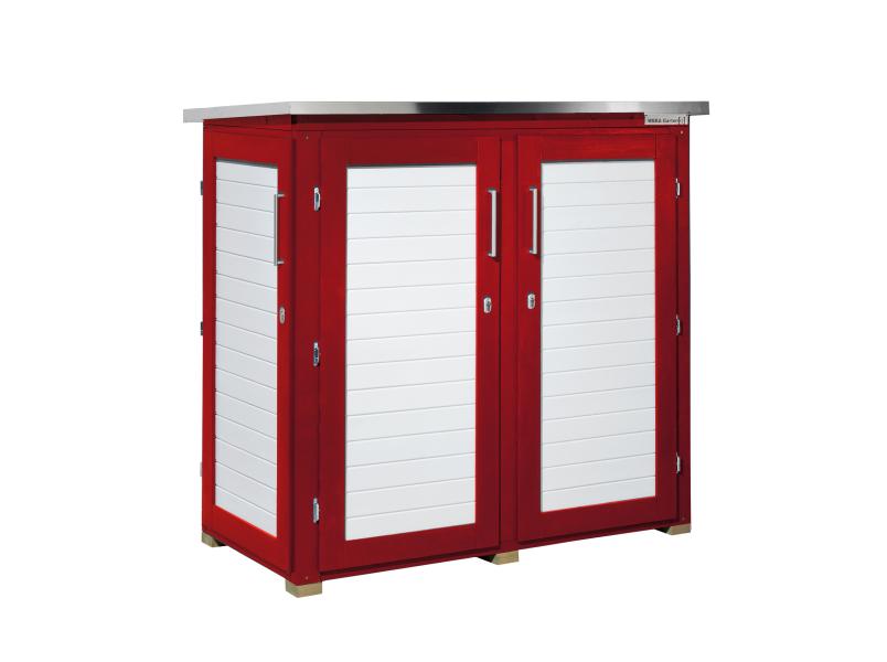Weka Terrassenschrank Garten [Q] Teras schwedenrot
