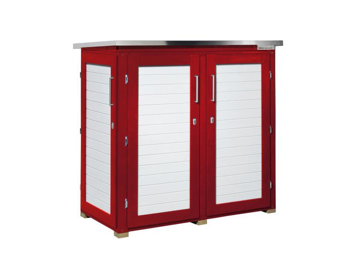 Weka Terrassenschrank Garten [Q] Teras schwedenrot