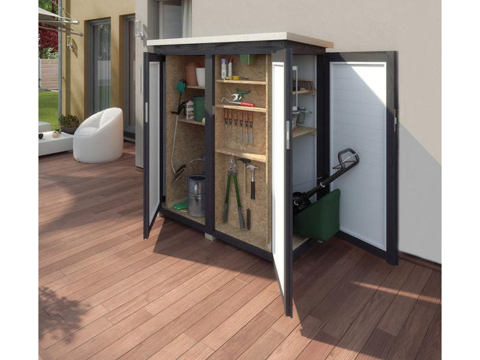 Weka Terrassenschrank Garten [Q] Teras anthrazit