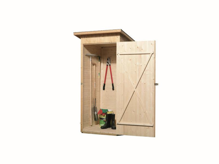 Weka Terrassenschrank mit Flachdach und Einzeltür