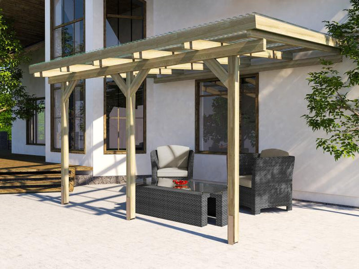 Weka Terrassenüberdachung 671 Größe 3 kdi