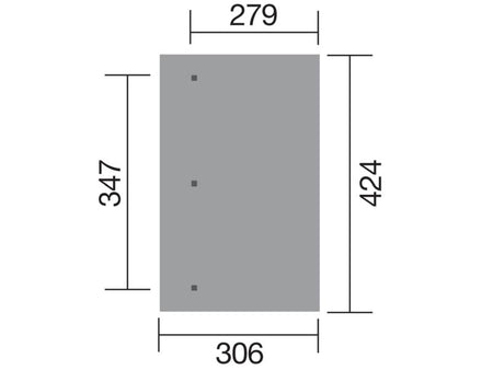 Weka Terrassenüberdachung 671 Größe 3 kdi