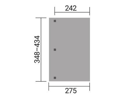 Weka Terrassenüberdachung 672 Größe 2