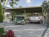 Weka Y-Carport Duo mit Stahl-Dacheindeckung