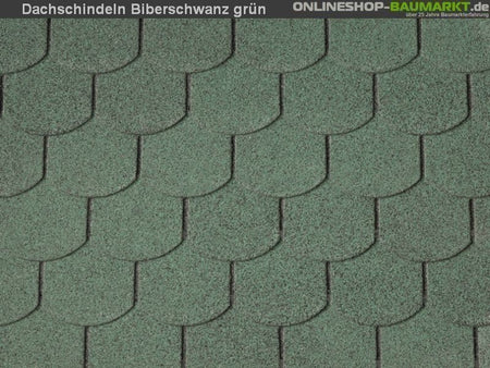 Wolff Dachschindeln Biberschwanz grün 25 Pakete