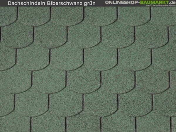 Wolff Dachschindeln Biberschwanz grün 3 Pakete