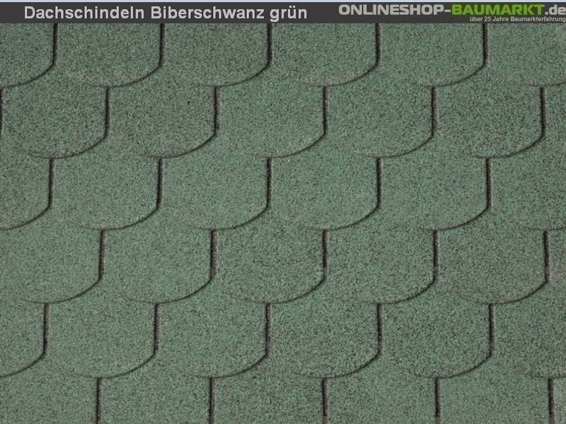 Wolff Dachschindeln Biberschwanz grün 32  Pakete
