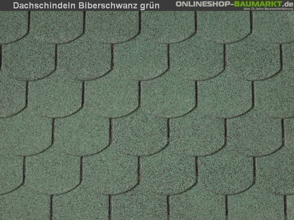 Wolff Dachschindeln Biberschwanz grün 5 Pakete