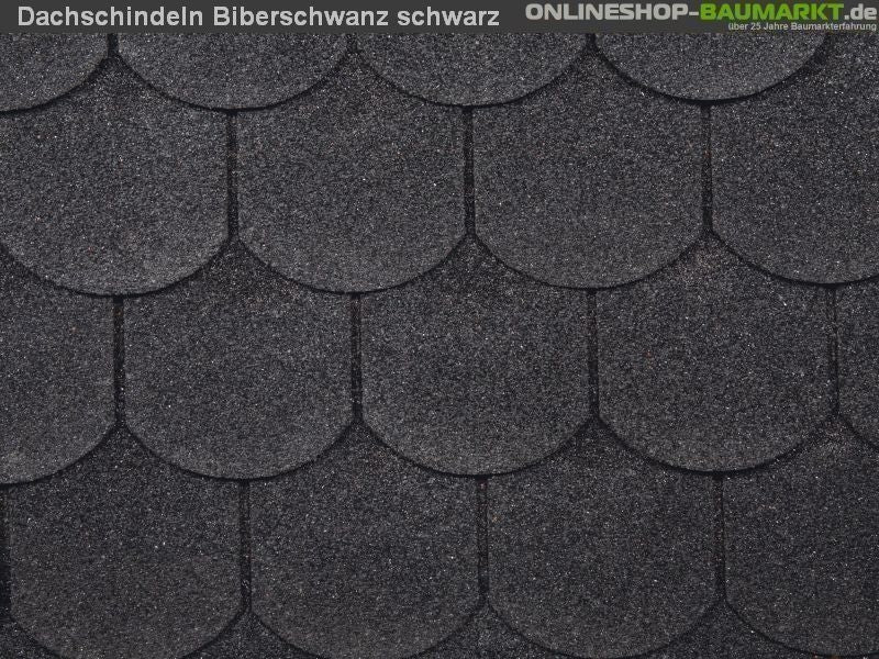 Wolff Dachschindeln Biberschwanz schwarz 16 Pakete