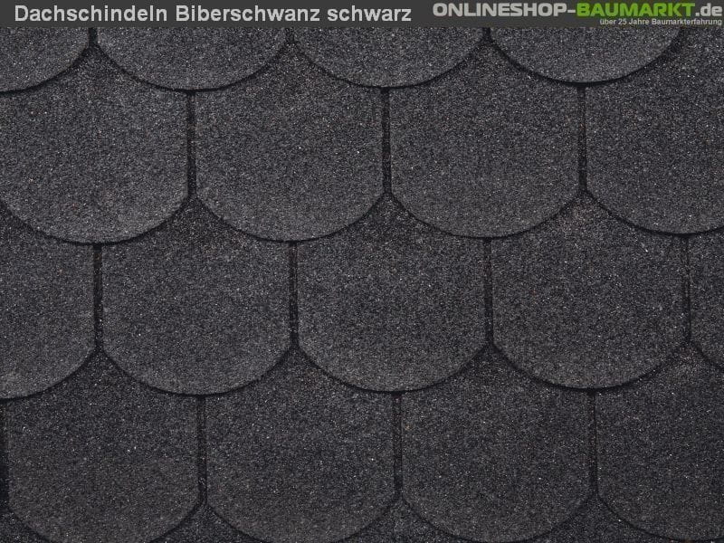 Wolff Dachschindeln Biberschwanz schwarz 6 Pakete