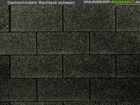 Wolff Dachschindeln Rechteck schwarz 32  Pakete