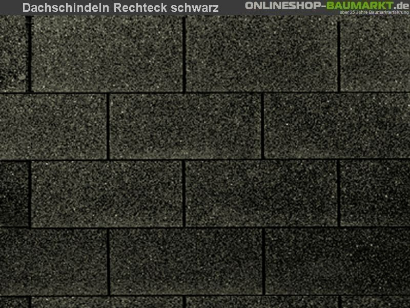 Wolff Dachschindeln Rechteck schwarz 4 Pakete