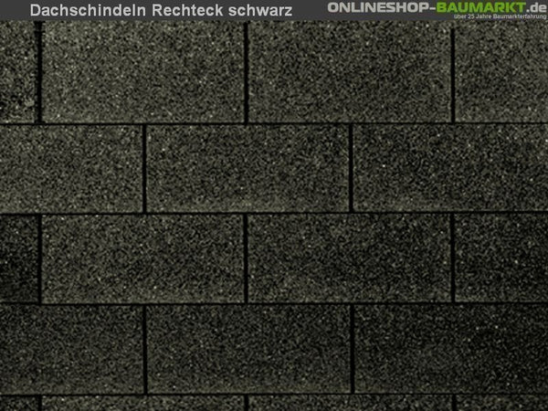 Wolff Dachschindeln Rechteck schwarz 4 Pakete