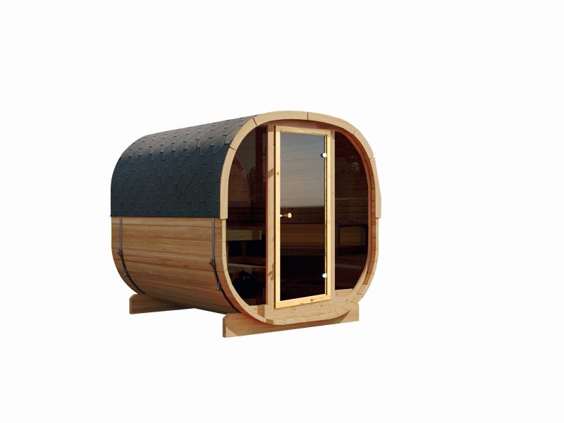 Wolff Finnhaus Cube Saunafass 230 Thermoholz Art 1 Bausatz Typ 2