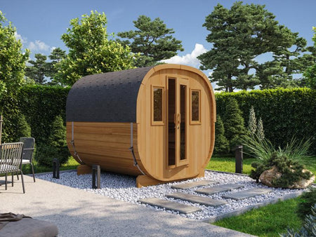Wolff Finnhaus Cube Saunafass 230 Thermoholz Art 1 Bausatz Typ 3