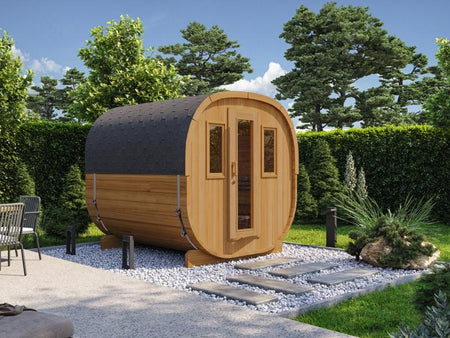 Wolff Finnhaus Cube Saunafass 230 Thermoholz Art 2 Bausatz Typ 4