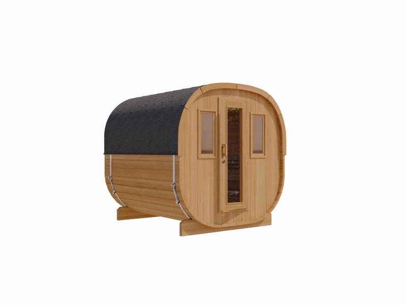 Wolff Finnhaus Cube Saunafass 230 Thermoholz Art 2 Bausatz Typ 4
