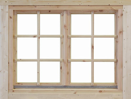 Wolff Finnhaus Doppelfenster Alina 70 Isoliert