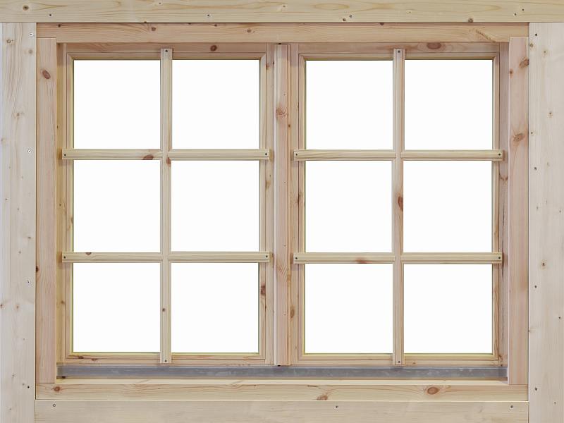 Wolff Finnhaus Doppelfenster Alina 70 Isoliert