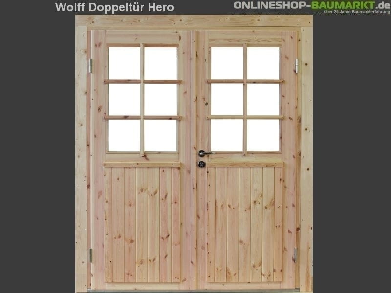 Wolff Finnhaus Doppeltür Hero XL 44 Isoliert