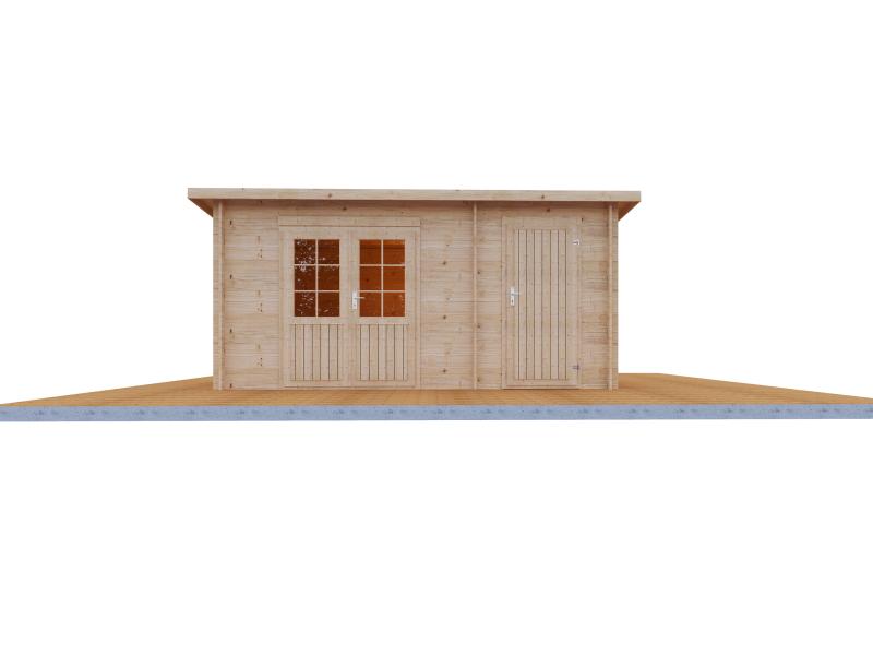 Wolff Finnhaus Gartenhaus Geeltje 4323,40 mm, inkl. Fußboden