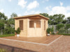 Wolff Finnhaus Gartenhaus Genia 2828, 28 mm, inkl. Fußboden