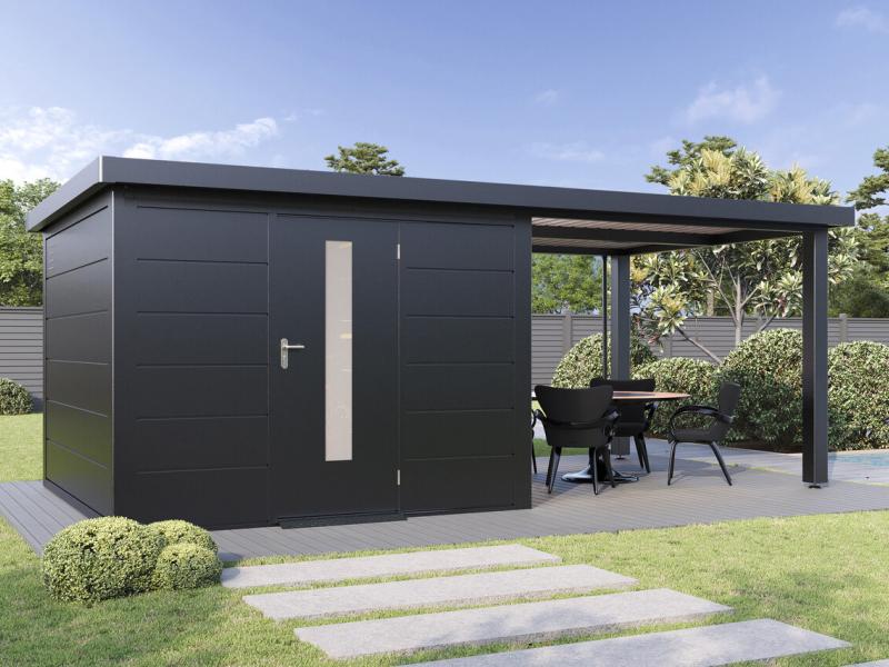 Wolff Finnhaus Metall-Terrasse 3024, Anthrazit