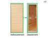 Wolff Finnhaus Paradiso Tauschwand 2 x (Vollholzelement Tausch in Glaselement)