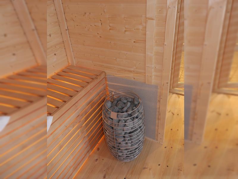 Wolff Finnhaus Premium Saunaofen 12 kW stehend mit Steinen