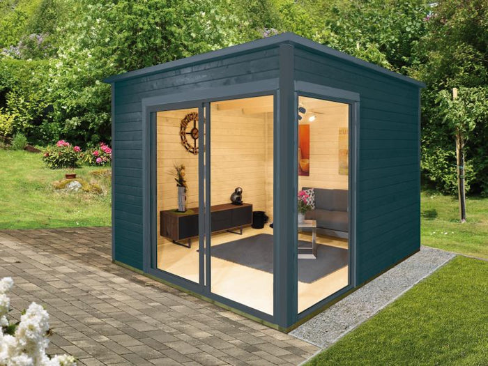 Wolff Finnhaus Pultdachhaus Studio 44-B, anthrazit