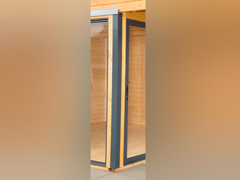 Wolff Finnhaus Pultdachhaus Studio 44-B, anthrazit