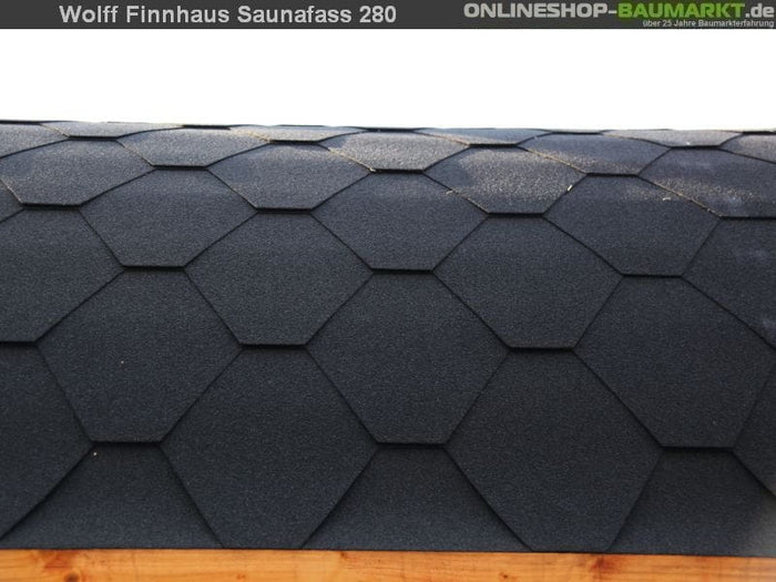 Wolff Finnhaus Saunafass 280 montiert