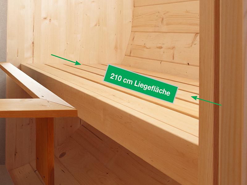 Wolff Finnhaus Saunafass 330 2- Raum als Bausatz