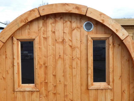 Wolff Finnhaus Saunafass 330 als Bausatz inkl. Dachschindel schwarz