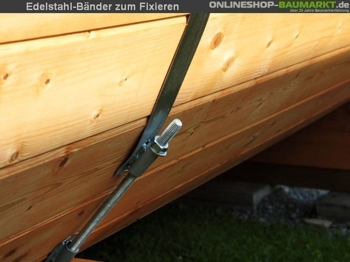 Wolff Finnhaus Saunafass 400 de luxe montiert DS schwarz