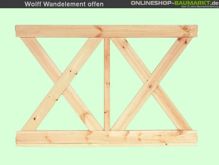 Wolff Finnhaus Wandelement X klein Kreta 6- 5 Stück