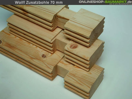 Wolff Finnhaus Zusatzbohle 70 mm je lfm.