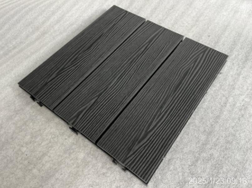 WPC Standard-Bodenfliesen zur Serie Linja 40 x 40 x 2,3 cm