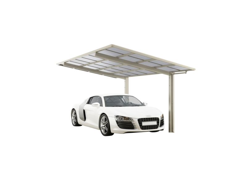 Ximax Aluminium Carport Linea Typ 80 Standard Edelstahl-Look