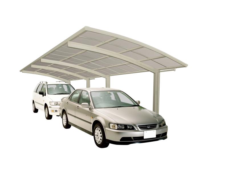 Ximax Aluminium Carport Portoforte Typ 80 Tandem Edelstahl-Look