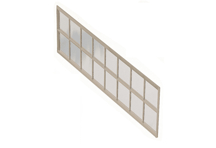 Ximax Carport Zubehör Seitenwand Höhe 150 cm - 2 Module Edelstahl-Look