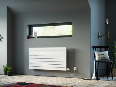 Ximax Elektrischer Raumheizkörper P1 horizontal Maß (B x T x H) 90 x 6,3 x 59,5 cm  600 Watt Weiß