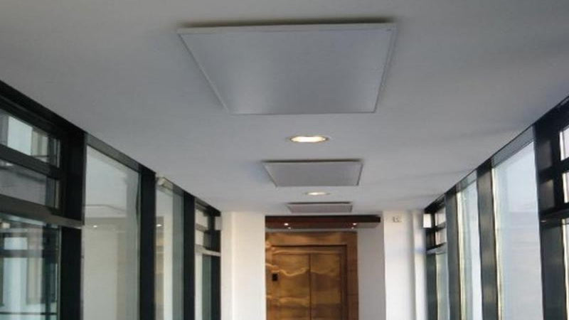Ximax Infrarotheizung Aluminiumpaneel Maß (B x T x H) 120 x 2,5 x 60 cm  700 Watt Deckenmontage häng