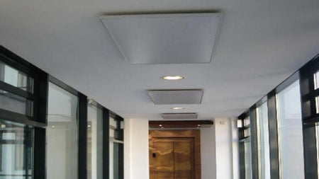 Ximax Infrarotheizung Aluminiumpaneel Maß (B x T x H) 120 x 2,5 x 60 cm  700 Watt Deckenmontage häng