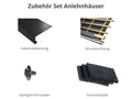 Zubehör Set für Karibu Gartenhaus Bomlitz 3 terragrau 19 mm