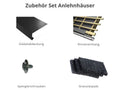 Zubehör Set für Karibu Gartenhaus Bomlitz 4 terragrau 19 mm
